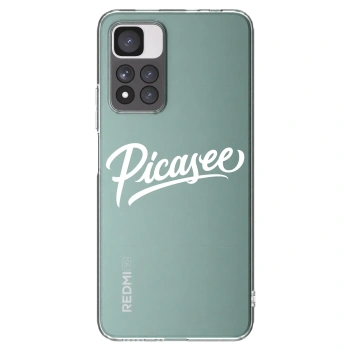 Picasee silikonowe przeźroczyste etui na Xiaomi Redmi Note 11 Pro+ 5G - Picasee - old logo - white