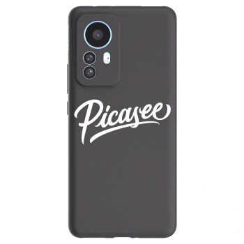 Picasee silikonowe czarne etui na Xiaomi 12T Pro - Picasee - old logo - white
