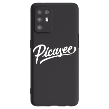 Picasee silikonowe czarne etui na OPPO A94 5G - Picasee - old logo - white
