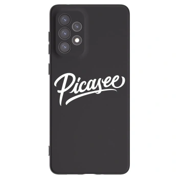 Picasee silikonowe czarne etui na Samsung Galaxy A73 5G - Picasee - old logo - white