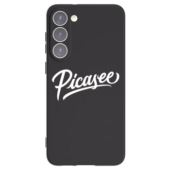 Picasee silikonowe czarne etui na Samsung Galaxy S23+ 5G - Picasee - old logo - white