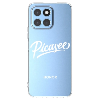 Picasee silikonowe przeźroczyste etui na Honor X8 5G - Picasee - old logo - white