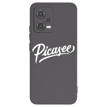 Picasee silikonowe czarne etui na Xiaomi Poco X5 - Picasee - old logo - white