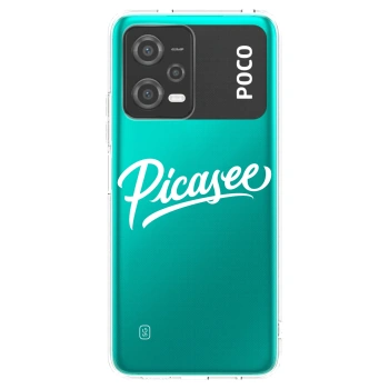 Picasee silikonowe przeźroczyste etui na Xiaomi Poco X5 - Picasee - old logo - white