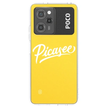 Picasee silikonowe przeźroczyste etui na Xiaomi Poco X5 Pro - Picasee - old logo - white