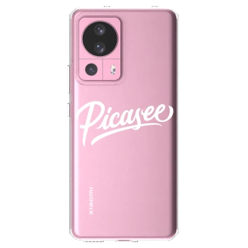 Picasee silikonowe przeźroczyste etui na Xiaomi 13 Lite - Picasee - old logo - white