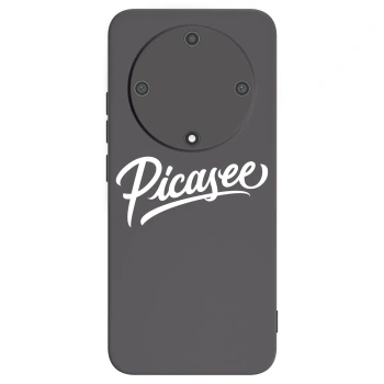 Picasee silikonowe czarne etui na Honor Magic5 Lite 5G - Picasee - old logo - white