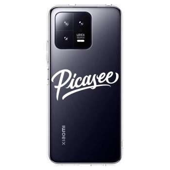 Picasee silikonowe przeźroczyste etui na Xiaomi 13 Pro - Picasee - old logo - white