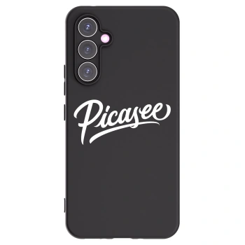 Picasee silikonowe czarne etui na Samsung Galaxy A54 5G A546B - Picasee - old logo - white