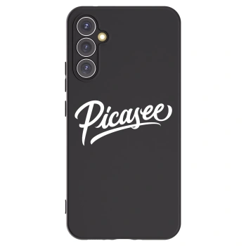 Picasee silikonowe czarne etui na Samsung Galaxy A34 5G A346B - Picasee - old logo - white