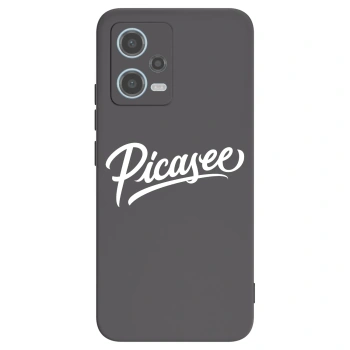 Picasee silikonowe czarne etui na Xiaomi Redmi Note 12 5G - Picasee - old logo - white