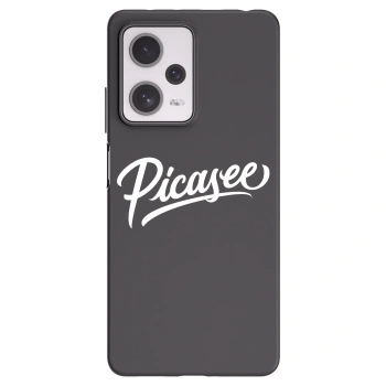 Picasee silikonowe czarne etui na Xiaomi Redmi Note 12 Pro+ 5G - Picasee - old logo - white