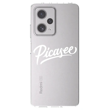 Picasee silikonowe przeźroczyste etui na Xiaomi Redmi Note 12 Pro+ 5G - Picasee - old logo - white
