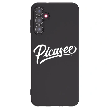 Picasee silikonowe czarne etui na Samsung Galaxy A14 4G A145R - Picasee - old logo - white