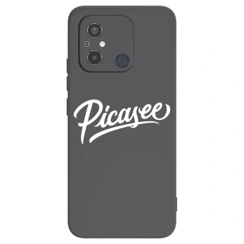 Picasee silikonowe czarne etui na Xiaomi Redmi 12C - Picasee - old logo - white