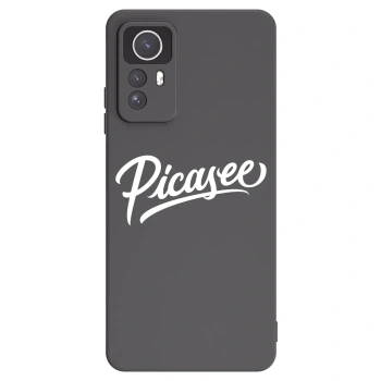 Picasee silikonowe czarne etui na Xiaomi Redmi Note 12S - Picasee - old logo - white