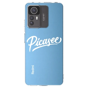 Picasee silikonowe przeźroczyste etui na Xiaomi Redmi Note 12S - Picasee - old logo - white