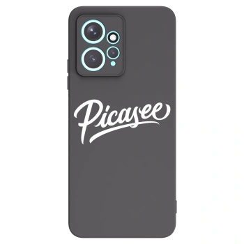 Picasee silikonowe czarne etui na Xiaomi Redmi Note 12 4G - Picasee - old logo - white