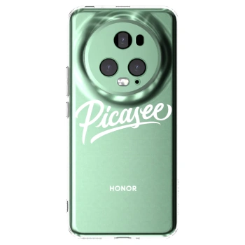 Picasee silikonowe przeźroczyste etui na Honor Magic5 Pro - Picasee - old logo - white