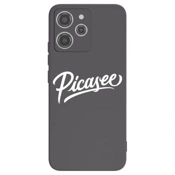 Picasee silikonowe czarne etui na Xiaomi Redmi 12 4G - Picasee - old logo - white