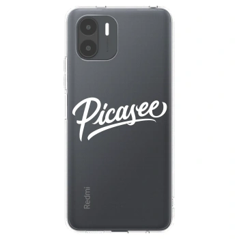 Picasee silikonowe przeźroczyste etui na Xiaomi Redmi A2 - Picasee - old logo - white