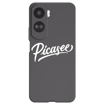 Picasee silikonowe czarne etui na Honor 90 Lite 5G - Picasee - old logo - white