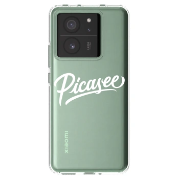Picasee silikonowe przeźroczyste etui na Xiaomi 13T - Picasee - old logo - white