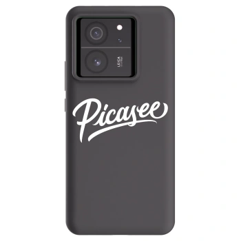 Picasee silikonowe czarne etui na Xiaomi 13T Pro - Picasee - old logo - white