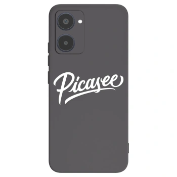 Picasee silikonowe czarne etui na Realme 10 4G - Picasee - old logo - white