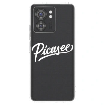 Picasee silikonowe przeźroczyste etui na Motorola Edge 40 - Picasee - old logo - white
