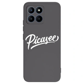 Picasee silikonowe czarne etui na Honor 70 Lite - Picasee - old logo - white