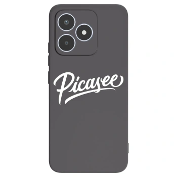 Picasee silikonowe czarne etui na Realme C53 - Picasee - old logo - white