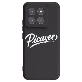 Picasee silikonowe czarne etui na Xiaomi 14 - Picasee - old logo - white