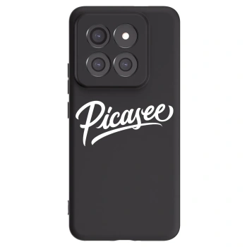 Picasee silikonowe czarne etui na Xiaomi 14 Pro - Picasee - old logo - white