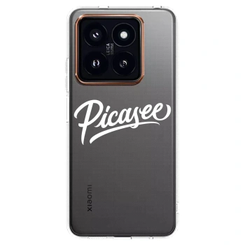 Picasee silikonowe przeźroczyste etui na Xiaomi 14 Pro - Picasee - old logo - white
