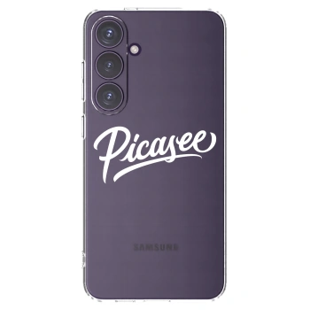 Picasee silikonowe przeźroczyste etui na Samsung Galaxy S24+ S926B 5G - Picasee - old logo - white