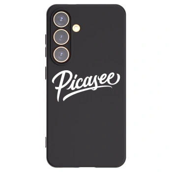 Picasee silikonowe czarne etui na Samsung Galaxy S24 S921B 5G - Picasee - old logo - white
