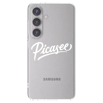 Picasee silikonowe przeźroczyste etui na Samsung Galaxy S24 S921B 5G - Picasee - old logo - white