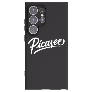 Picasee silikonowe czarne etui na Samsung Galaxy S24 Ultra S928B 5G - Picasee - old logo - white