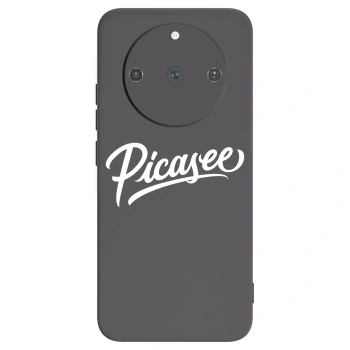 Picasee silikonowe czarne etui na Realme 11 Pro+ - Picasee - old logo - white