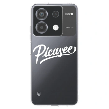 Picasee silikonowe przeźroczyste etui na Xiaomi Poco X6 - Picasee - old logo - white