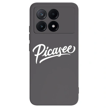 Picasee silikonowe czarne etui na Xiaomi Poco X6 Pro - Picasee - old logo - white