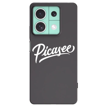 Picasee silikonowe czarne etui na Xiaomi Redmi Note 13 5G - Picasee - old logo - white