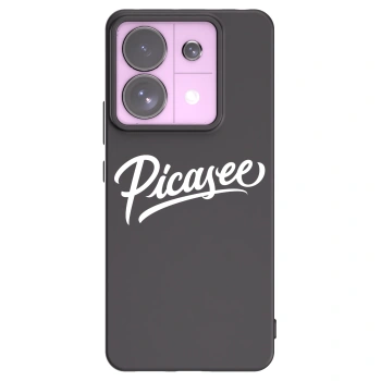Picasee silikonowe czarne etui na Xiaomi Redmi Note 13 Pro 5G - Picasee - old logo - white