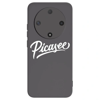 Picasee silikonowe czarne etui na Honor Magic6 Lite 5G - Picasee - old logo - white