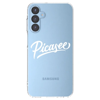 Picasee silikonowe przeźroczyste etui na Samsung Galaxy A15 A156B 5G - Picasee - old logo - white