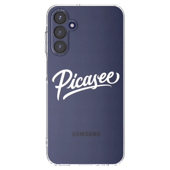Picasee silikonowe przeźroczyste etui na Samsung Galaxy A15 A155F 4G - Picasee - old logo - white