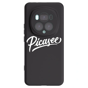 Picasee silikonowe czarne etui na Honor Magic6 Pro - Picasee - old logo - white