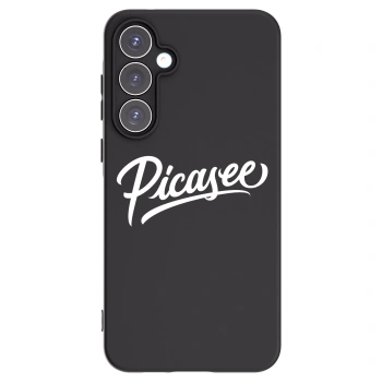 Picasee silikonowe czarne etui na Samsung Galaxy A55 5G A556B - Picasee - old logo - white
