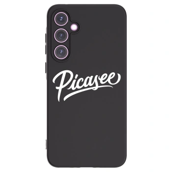 Picasee silikonowe czarne etui na Samsung Galaxy A35 5G A356B - Picasee - old logo - white